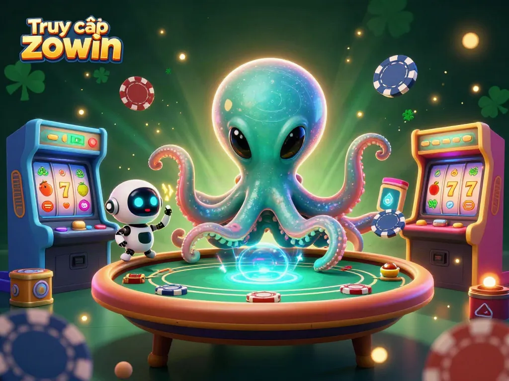 Join the excitement of Truy cập zowin with a colorful alien poker scene featuring dynamic game elements.