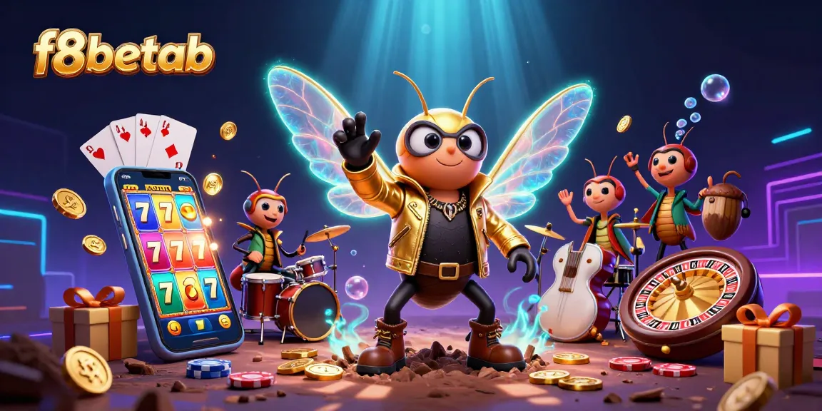 Experience f8betab's vibrant casino excitement with 3D characters and dynamic game elements.